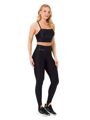 Legging com Pezinho de Média Compressão e Cós Alto Duplo | DiCorpo 