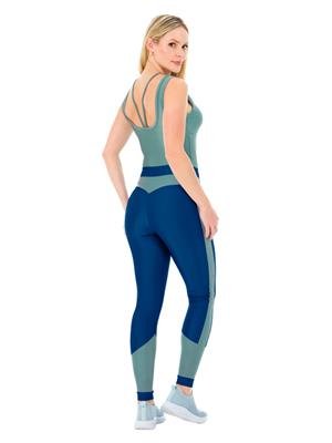  Legging Fitness com Cós Duplo, Média Compressão e Tecido Brilhoso | DiCorpo 