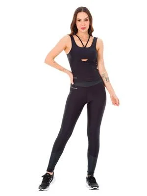  Legging Fitness com Cós Duplo, Média Compressão e Tecido Brilhoso | DiCorpo 