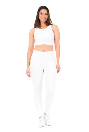 Legging Fitness Alta Compressão com Bolsos e Cós Alto Duplo | DiCorpo 
