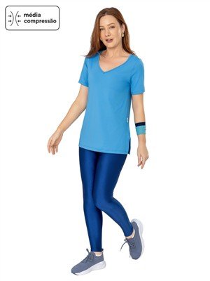 Legging com Elástico Embutido no Cós Duplo – Média Compressão 