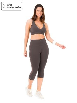 Calça Pescador com Transparência, Cós Alto Duplo e Alta Compressão | DiCorpo 