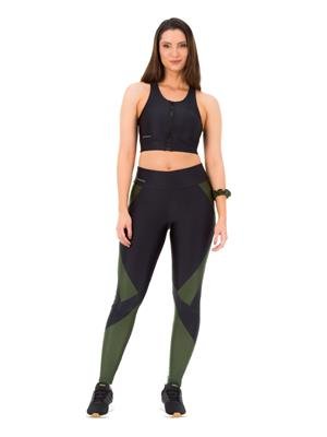 Legging com Detalhes na Lateral com Elástico Embutido no Cós Duplo - Média Compressão | DiCorpo 