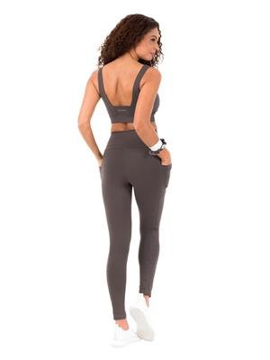 Legging de Alta Compressão com Bolsos e Cós Alto Duplo | DiCorpo 