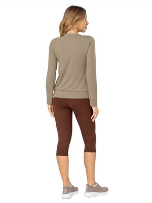 Calça Pescador com Cós Alto Duplo Feminina – Alta Compressão 