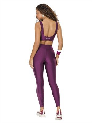 Legging com Bolsos e Transparências  