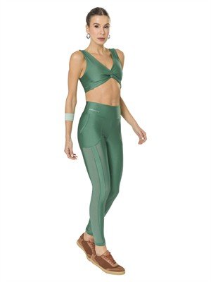 Legging com Bolsos e Transparências  