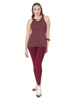Legging com Bolsos, Cintura Alta e Cós Duplo 