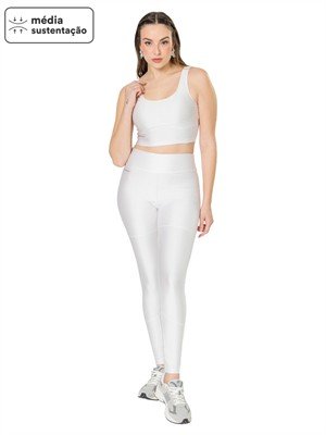 Regata Cropped Canelada com Decote U 