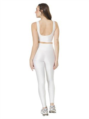 Regata Cropped Canelada com Decote U 