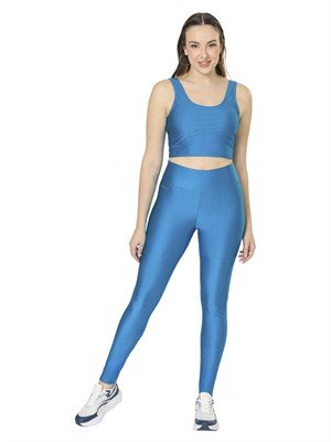 Regata Cropped Canelada com Decote U 
