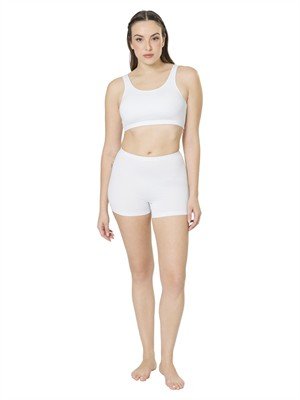 Top Underwear com Decote U e Alças Retas  