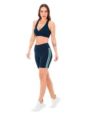 BERMUDA MEIA COXA DICORPO COM LISTRAS  