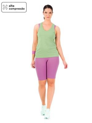 Bermuda Ciclista com Cós Alto Duplo e Alta Compressão | DiCorpo 