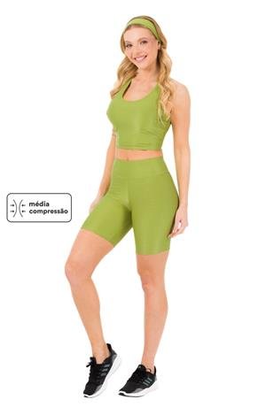Bermuda Fitness Meia Coxa com Cós Duplo - Média Compressão | DiCorpo 