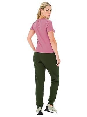 Calça Jogging Feminina com Bolsos e Elastico na Cintura - Fleece 