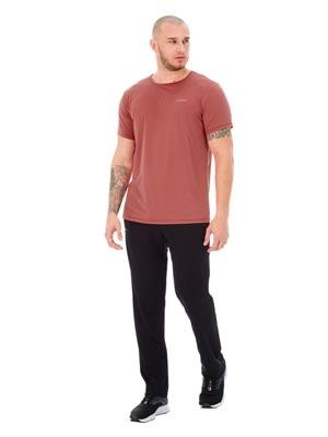 Calça Reta Masculina Dry Jacquard com Bolsos, Elástico e Amarração Interna na Cintura 