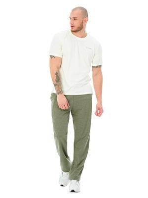 CALÇA RETA MASCULINA DICORPO COM BOLSOS, ELÁSTICO E AMARRAÇÃO  