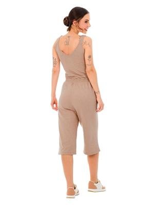 Calça Pantacourt de Tricô com Amarração na Cintura | DiCorpo 