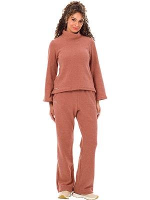 Calça Reta em Soft com Bolsos e Elástico na Cintura | DiCorpo 