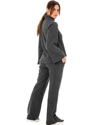 Calça Reta em Soft com Bolsos e Elástico na Cintura | DiCorpo 