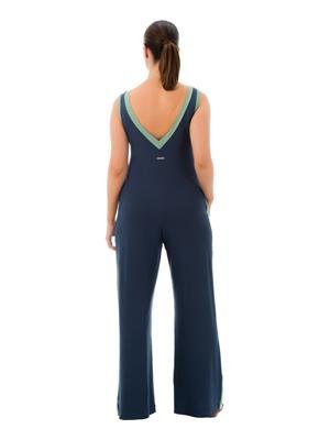 Macacão Longo Pantalona com Bolsos | DiCorpo 