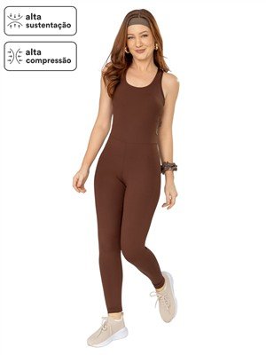 Macacão Legging com Costas Nadador Alta Sustentação 