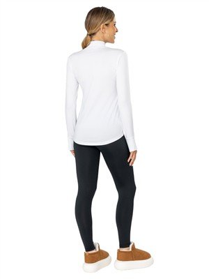 BLUSA TÉRMICA DICORPO COM GOLA SUBIDA E PUNHO COM ABERTURA 