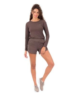 Blusa Feminina Manga Longa com Proteção UV e Decote Redondo - UV Smart 