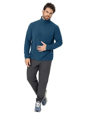Blusão Térmico Masculino com Gola Alta e Zíper - Soft Polar Light 