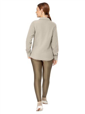 Blusão Térmico Feminino Com Zíper na Gola Alta e Mullet | DiCorpo 