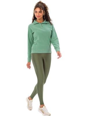 Blusão Térmico Feminino Com Zíper na Gola Alta e Mullet | DiCorpo 