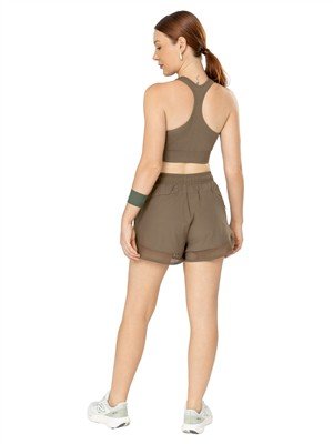 Shorts de Corrida com Transparências e Short Interno Ajustado 