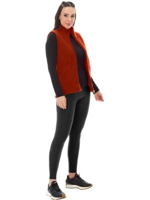 Colete de Soft com Gola Alta e Bolsos Frontais | DiCorpo  