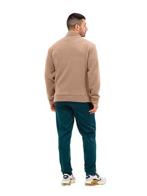 JAQUETA MASCULINA DICORPO COM GOLA ALTA E BOLSOS 