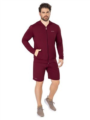 Jaqueta Masculina com Capuz, Bolsos e Porteção UV 