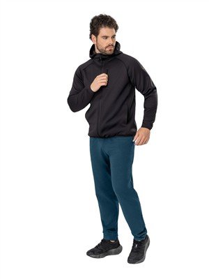 Jaqueta Masculina Térmica com Capuz e Bolsos Embutidos - Soft Interlock 