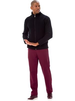 Jaqueta Masculina em Soft com Gola Alta e Bolsos 