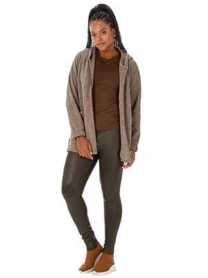 Casaco Alongado com Mangas Raglã e Capuz em Soft Glacê | DiCorpo 