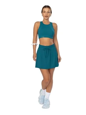 Saia Shorts Esportiva com Bolso para Celular e Bolso para Bolinha 