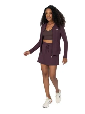 Saia Shorts Esportiva com Bolso para Celular e Bolso para Bolinha 