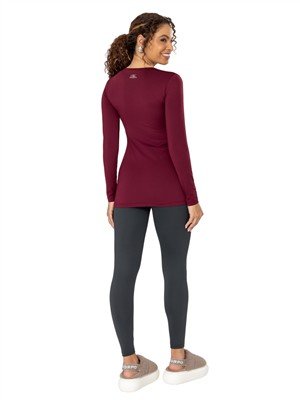 VESTE LEGGING TÉRMICA DICORPO COM DECOTE V 