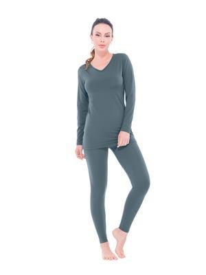 VESTE LEGGING TÉRMICA DICORPO COM DECOTE V 