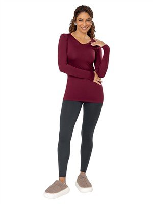 VESTE LEGGING TÉRMICA DICORPO COM DECOTE V 