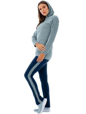 Veste Legging Recortada com Bolsos e Capuz | DiCorpo 