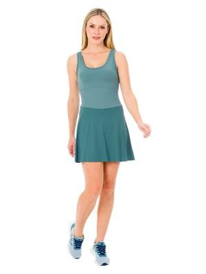 Vestido Shorts Com Bolsos Decote U e Vazado nas Costas  | DiCorpo 