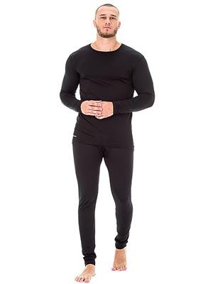 Conjunto Masculino: Camiseta Térmica Manga Longa com Decote Careca + Legging Térmica 