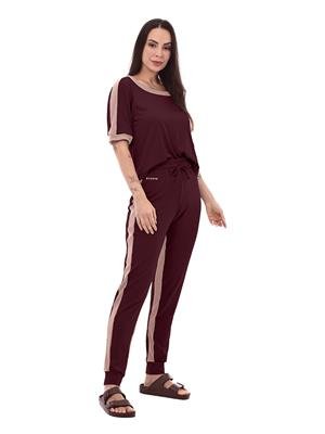 Conjunto Recortado DiCorpo Blusa Reta e Calça Jogging 