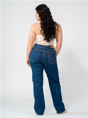 CALCA JEANS RETA 