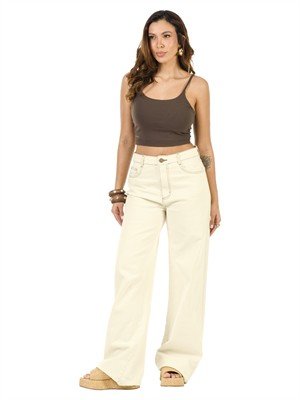 CALÇA JEANS WIDE LEG 